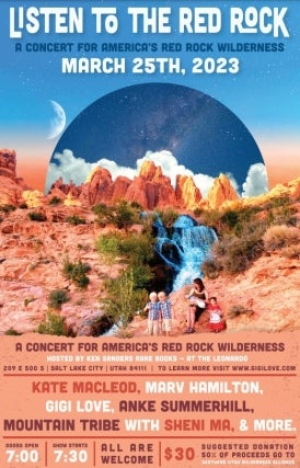 LISTEN TO THE RED ROCK: A Concert for America's Red Rock Wilderness