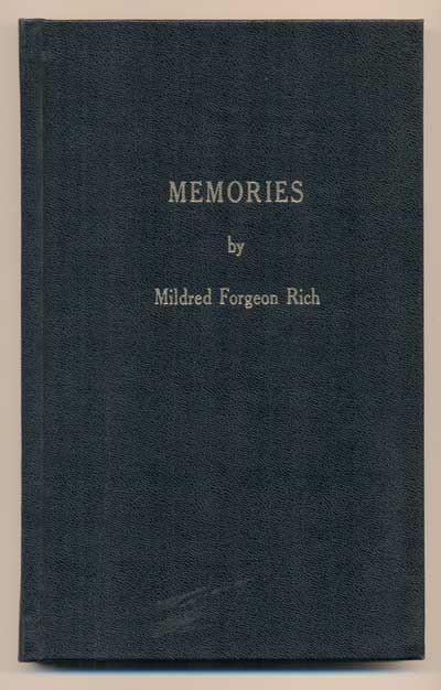 Item #22325 Memories. Mildred Forgeon Rich.
