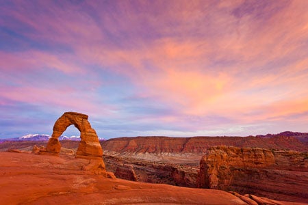 Item #27723 Photo. Delicate Arch at Sunset, Arches National Park. Nilauro Markus.