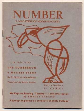 Item #31001 Number Magazine, A Quarterly of Modern Poetry. Volume 1, Number 3, Autumn 1950. Don Wobber.