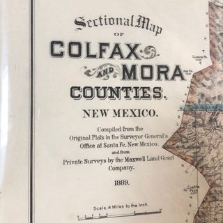 Sectional Map of Colfax and Mora Counties, New Mexico
