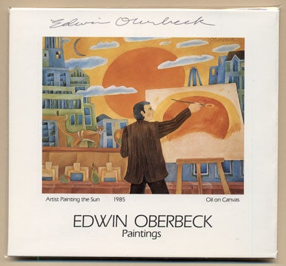 Item #34743 Edwin Oberbeck Paintings / Silvia Davis Wood Sculptures. Edwin Oberbeck, Postcard.