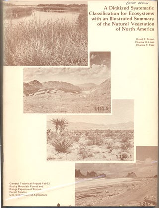 Item #35322 A Digitized Systematic Classification for Ecosystems with an Illustrated Summary of...