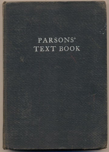 Item #35596 Parsons' Text Book. A. H. Parsons.