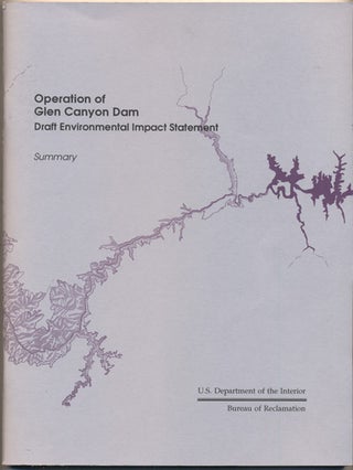 Item #35829 Operation of Glen Canyon Dam Draft Environmental Statement- Summary (U.S. Department...