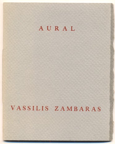 Item #36216 Aural. Vassilis Zambaras.