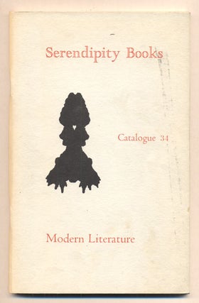 Item #36847 Serendipity Books Catalogue 34: Modern Literature. Peter B. Howard