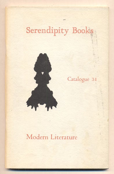 Item #36847 Serendipity Books Catalogue 34: Modern Literature. Peter B. Howard.