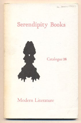 Item #36910 Serendipity Books Catalogue 36: Modern Literature. Peter B. Howard