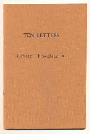 Item #38709 Ten Letters. Colleen Thibaudeau