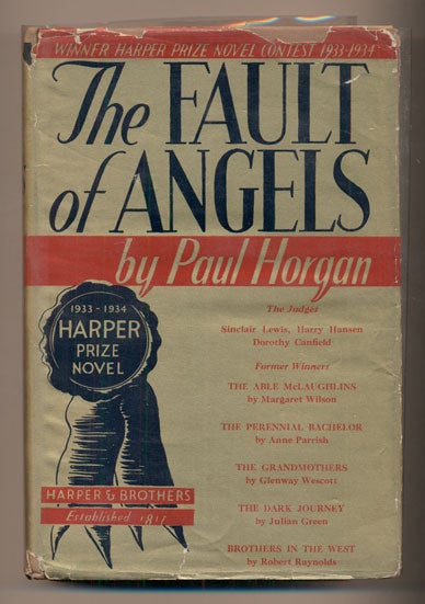 Item #39693 The Fault of Angels. Paul Horgan.