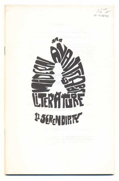 Item #41644 Serendipity Books Catalogue 11: Modern and Avant-Garde Literature. Peter B. Howard.
