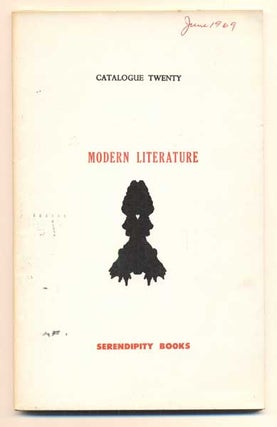 Item #41774 Serendipity Books Catalogue Twenty: Modern Literature. Peter B. Howard