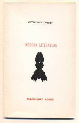 Item #41781 Serendipity Books Catalogue Twenty: Modern Literature. Peter B. Howard