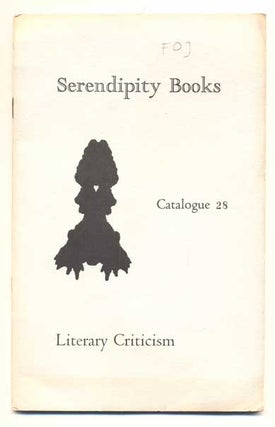 Item #41811 Serendipity Books Catalogue 28: Literature. Peter B. Howard