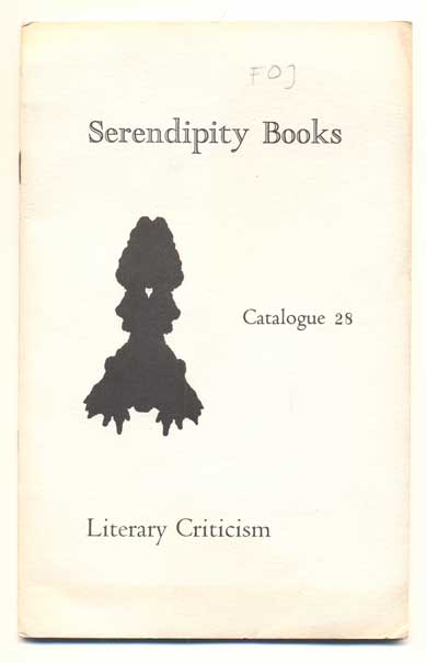 Item #41811 Serendipity Books Catalogue 28: Literature. Peter B. Howard.