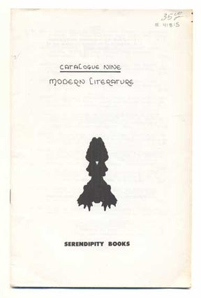 Item #41815 Serendipity Books Catalogue Nine: Modern Literature. Peter B. Howard
