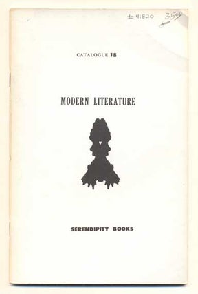 Item #41820 Serendipity Books Catalogue 18: Modern Literature. Peter B. Howard