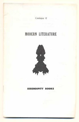 Item #41821 Serendipity Books Catalogue 12: Modern Literature. Peter B. Howard