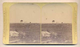 Item #42415 Indian Burial Ground. Northern Pacific Railway No. 587. Stereoview, F. Jay Haynes