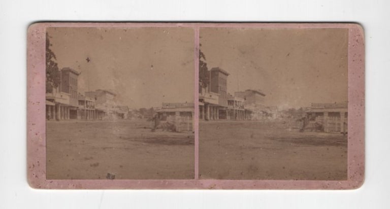 Item #42464 West Street, Looking North. Healdsburg and Vicinity. No. 40. Stereoview, Jos. H. Downing.