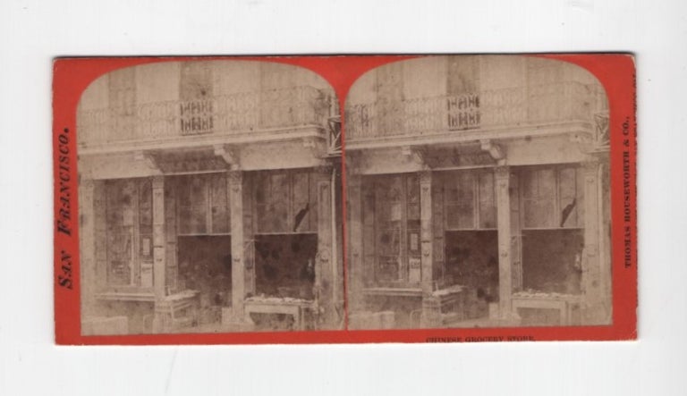 Item #42485 Chinese Grocery Store. San Francisco. Stereoview, Thomas Houseworth.