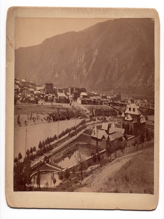 Item #42577 Glenwood Springs, Colorado. Cabinet Card, William Henry? Jackson