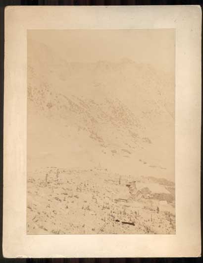 Item #42622 Chrystal Lake Mine and Mill and Tramway. Lundy, California. Large format, W. T. Booth.