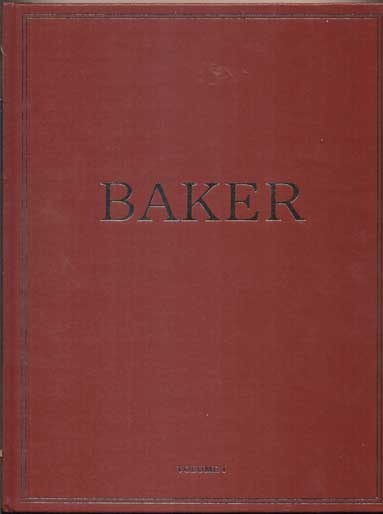Item #42737 The Baker Catalogue: A comprehensive and detailed reference in two volumes of particular interest to those who share a special appreciation for choice examples of authentic design and expressive craftsmanship (2 volumes plus index)