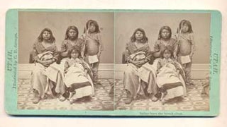 Item #43307 Indian boys, the breech clout [Ute]. Stereoview, Charles Roscoe Savage