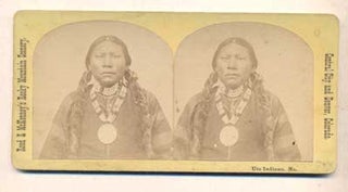 Item #43315 Ute Indians [Captain Jack of the White River (Southern) Utes?]. Stereoview, Albert S....