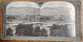 Item #43320 2459 - Ogden and Wasatch Mountains, Utah, U.S.A. Stereoview