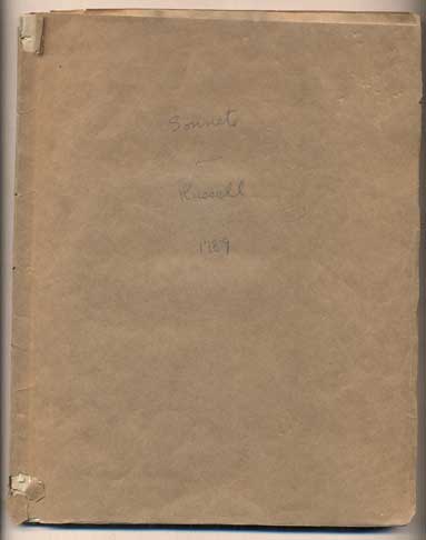 Item #44892 Sonnets and Miscellaneous Poems by the Late Thomas Russell, Fellow of the New College. Thomas Russell.