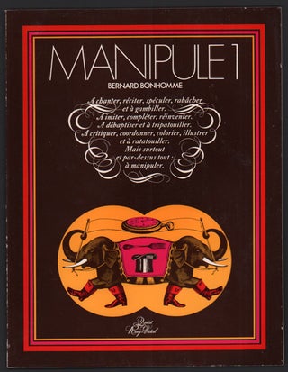Item #45593 Manipule 1; Manipule 2; Manipule 3; Manipule 4 (4 volumes). Bernard Bonhomme, Tina...