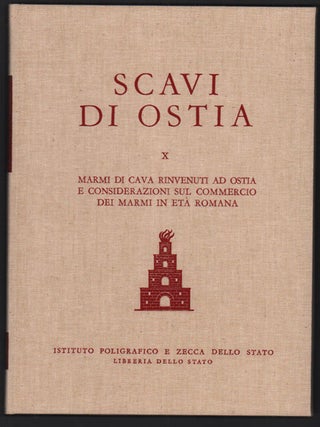 Item #45660 Scavi Di Ostia. Marmi Di Cava Rinvenuti Ad Ostia E Considerazioni Sul Commercio Dei...