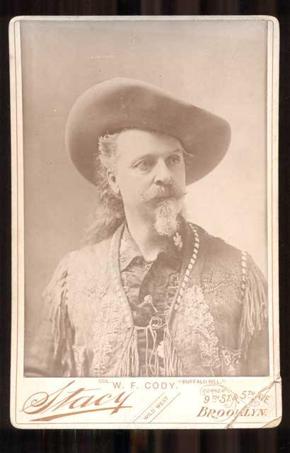 Item #46369 Col. W. F. Cody. "Buffalo Bill" Cabinet Card, Charles Stacy.