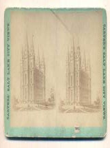 Item #46374 Carter's Salt Lake City Views. Salt Lake City Temple. Stereoview