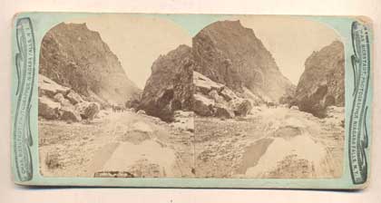 Item #46386 Ogden Canyon, Utah. Number 1265. Stereoview, Chas Bierstadt, Charles.