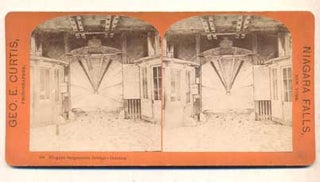 Item #46502 Niagara Suspension Bridge- Interior. 199. [Niagara Falls, NY]. Stereoview, Geo. E....