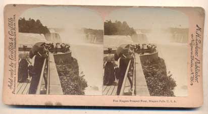 Item #46506 Free Niagara Prospect Point, Niagara Falls, U.S.A. [New York]. Stereoview.