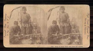 Item #46706 Group of Indian Boys with Bows and Arrows (3213). Stereoview