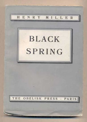 Item #46830 Black Spring. Henry Miller