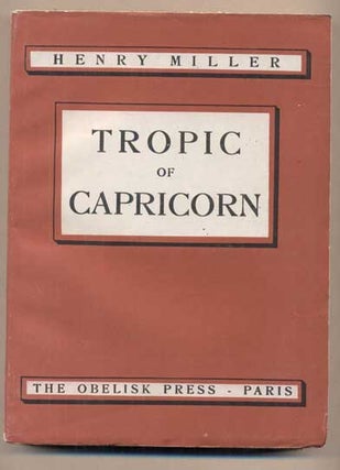 Item #46831 Tropic of Capricorn. Henry Miller