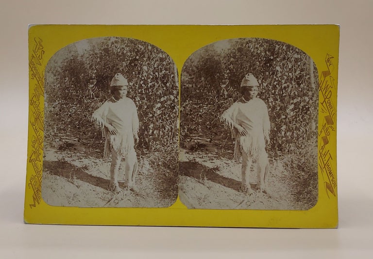Item #46897 Indians of the Colorado Valley. No. 55. Mo-A-Pa-Ri-Ats. A tribe of Indians inhabiting the valley of the Mo-a-pa River, a tributary of the Rio Virgen, in Southern Nevada. San-O-Kuts. Stereoview, Jack Hillers.