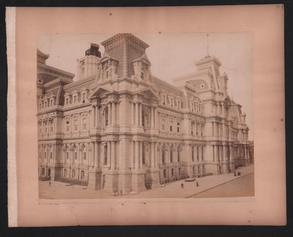 Item #46923 New Public Buildings, Philadelphia (No. 20). Philadelphia City Hall [Pennsylvania]. Large Photograph.