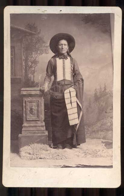 Item #46929 Native American Male Portrait. Cabinet Card, E. C. Chesebro.