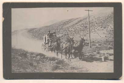 Item #46936 Stagecoach [Idaho]. Cabinet Card.