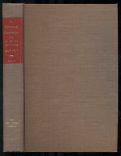 Item #47872 A Mormon Chronicle: The Diaries of John D. Lee, 1848-1876 (2 volumes). John Doyle Lee.