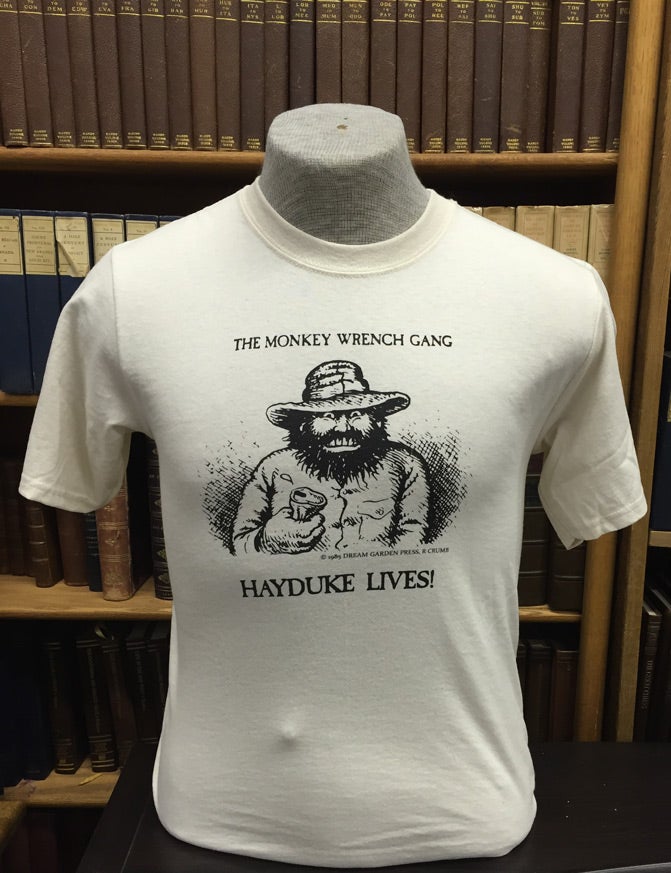 Hayduke Lives! T-Shirt - Natural S ; The Monkey Wrench Gang T