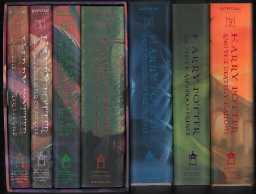 Item #49818 Harry Potter Series: The Sorcerer's Stone, The Chamber of Secrets, The Prisoner of Azkaban, The Goblet of Fire, The Order of the Phoenix, The Half-Blood Prince, Harry Potter and the Deathly Hallows (Seven Volume Set). J. K. Rowling.